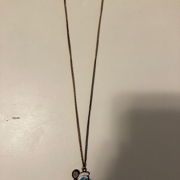 VTG Smurfs tennis player chain necklace - Picture 4 of 8
